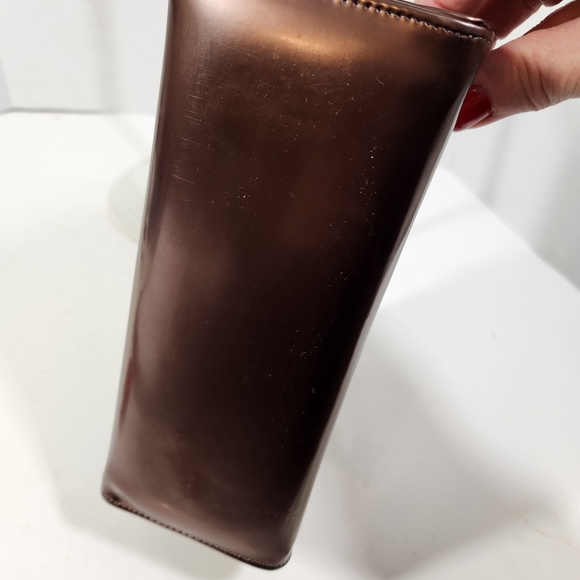 Town and country shoes pantent bronze brown vintage 50s 60s handbag evc - Picture 7 of 16